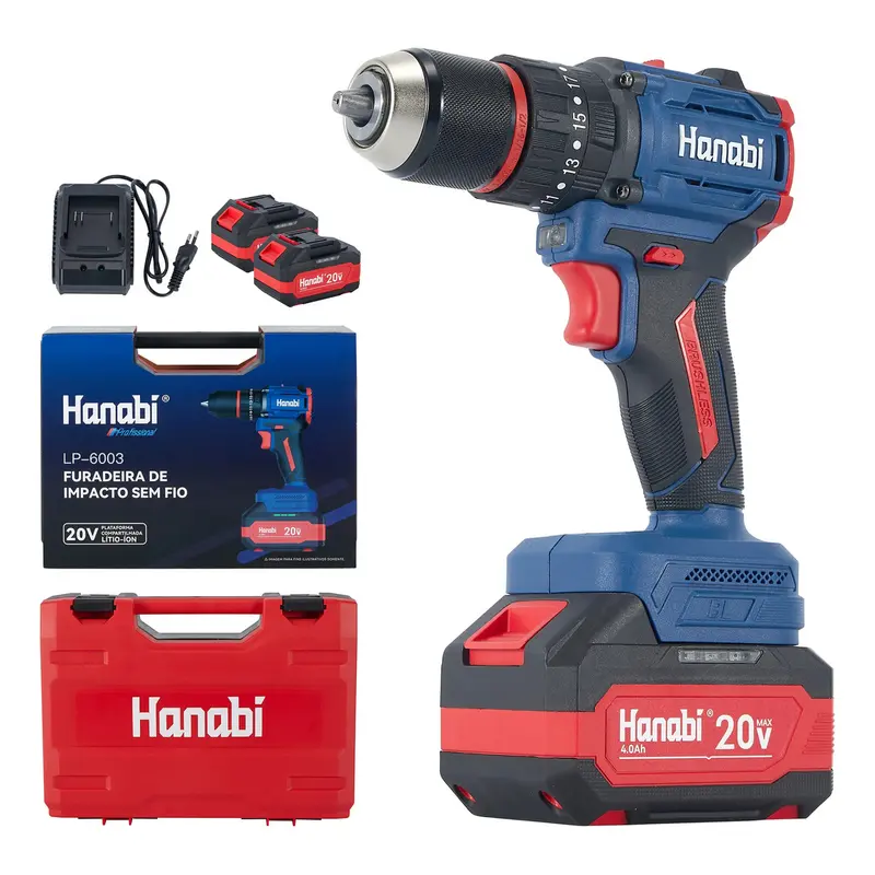 Parafusadeira Furadeira Impacto Profisional Hanabi 70nm 13mm