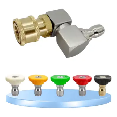 Acoplador Giratorio 360 Lavadora De Alta Pressão + 5 Bicos