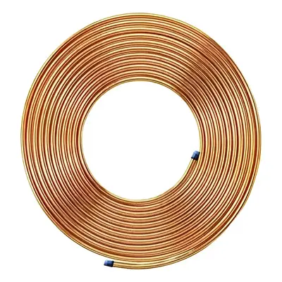 8 Metros De Tubo Cano De Cobre 3/8 Flexível Para Gas E Ar
