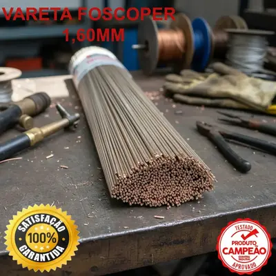 30 Varetas De Solda Foscoper 1,60mm X 46cm