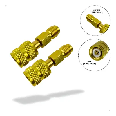 2 X Adaptador Para Mangueira De Manifold R22 Para 410a 2unid
