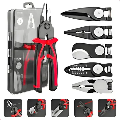 Alicate 5 Em 1 Pontas Profissional Universal Multifuncional