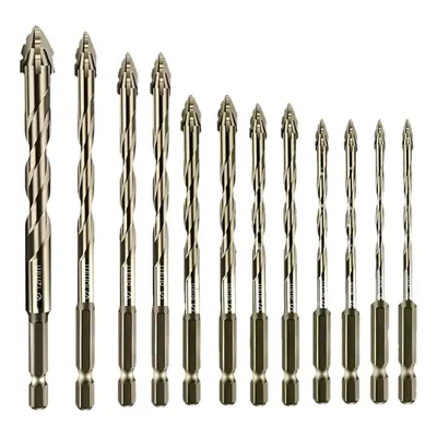 12pçs 3-12mm Conjunto De Brocas Excêntricas De Dente Serra