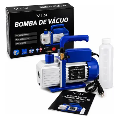 Bomba De Vácuo 2 Estágios Bivolt 5,5 Cfm Vix Vpa245 Ar Cond