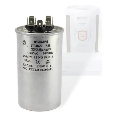 Capacitor 30+2.5uf 450vac Carrier Springer Midea 9.000 Btus