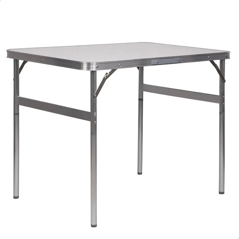 Mesa Camping Palisad 695838 Alumínio Tampo MDF 90x60cm Pés Dobráveis