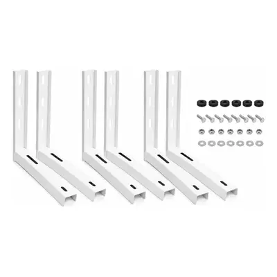 3 Pares Suporte Para Ar Condicionado Split 400mm 7 A 12btus