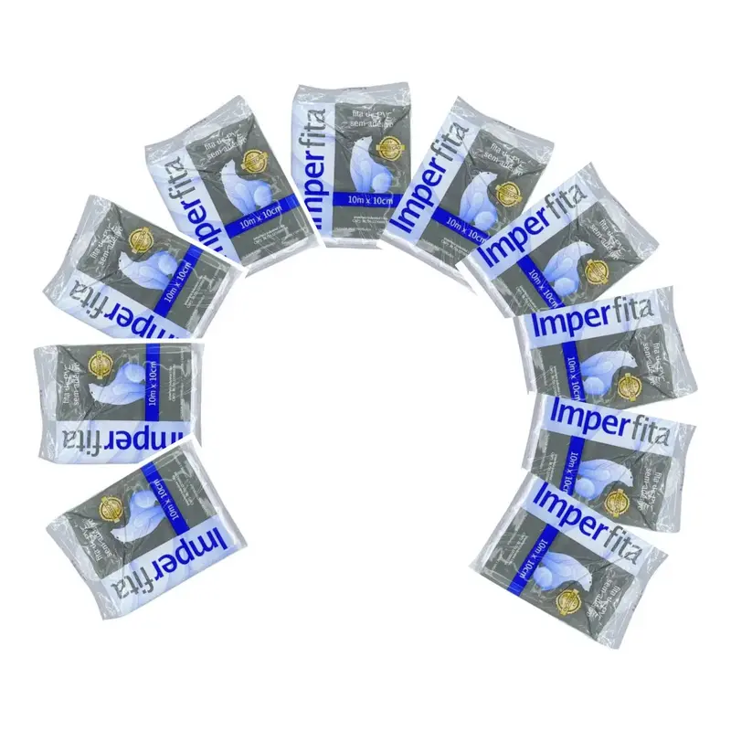 Kit 10 Fita Pvc Instalacao Split Branca 10m Imperfita