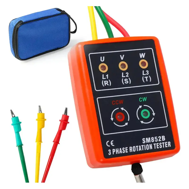 Fasímetro/sequenciador De Fases Trifásico 600 Volts Ca