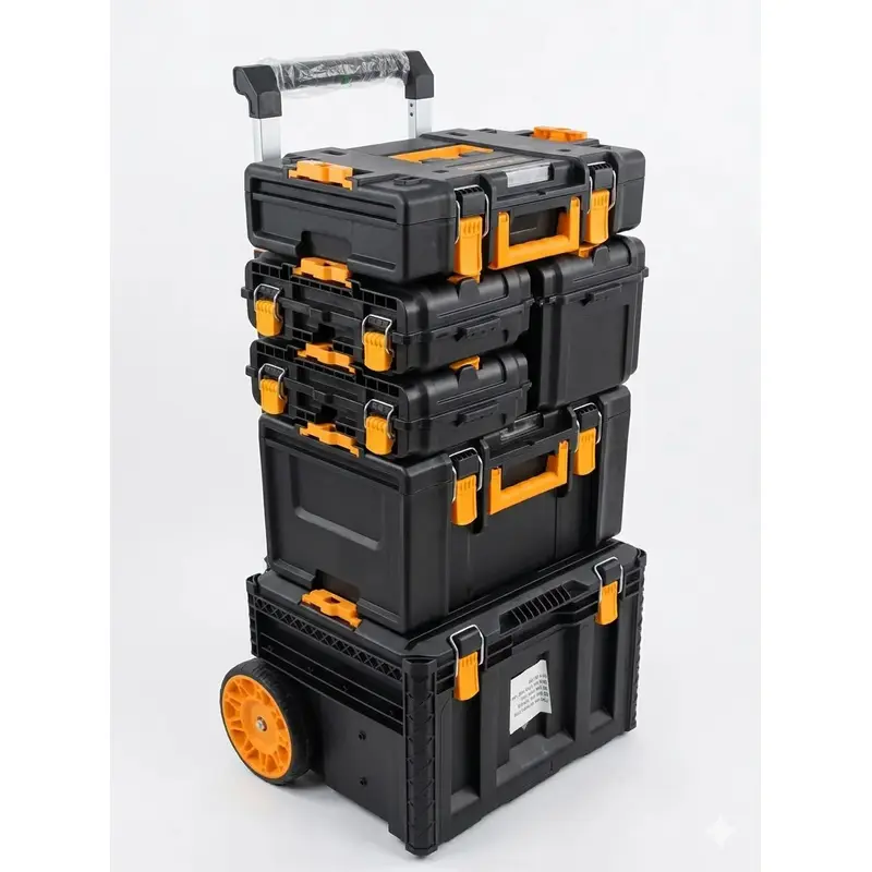 Caixa Organizadora Com Rodas Bevvolt 6 Compartimento Bevvolt