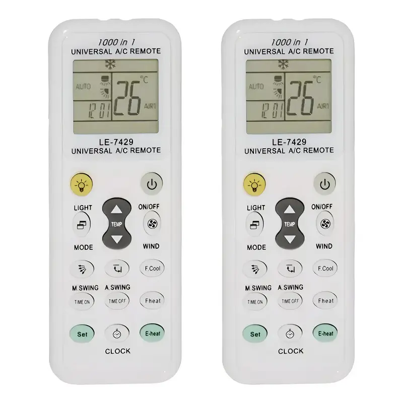 Kit 2 Controle Universal Para Ar Condicionado Muitas Marcas
