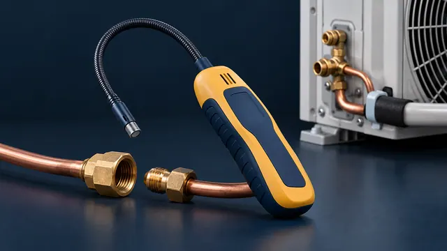 Ilustração: Detector de vazamento com sonda flexível
